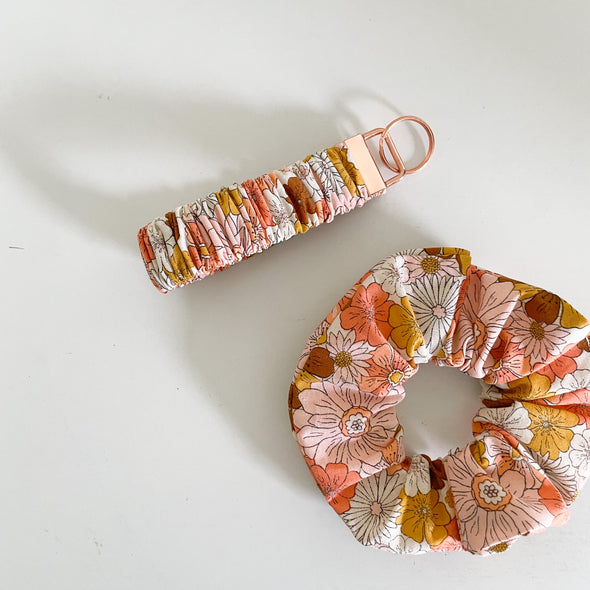 Scrunchie Wristlet Key Fob