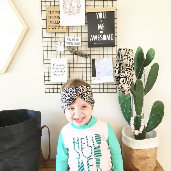 Wild Leopard TwistKnot Headband