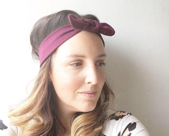 Plain Colour BowKnot Headband (choose your size + colour)