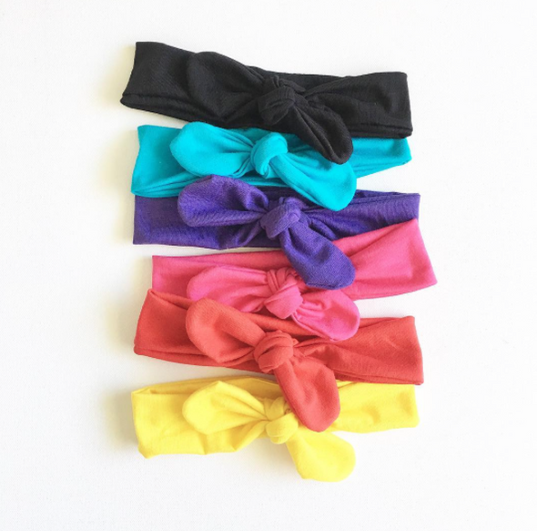 Plain Colour BowKnot Headband (choose your size + colour)