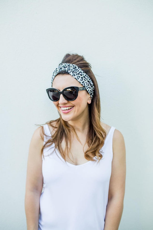 Wild Leopard TwistKnot Headband