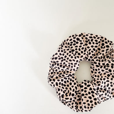 Pale Blush Ocelot Scrunchie