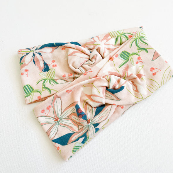Pastel Lilly WideKnot Headband
