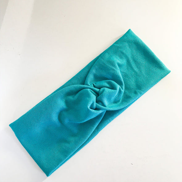 Plain Colour WideKnot Headband (choose your size + colour)