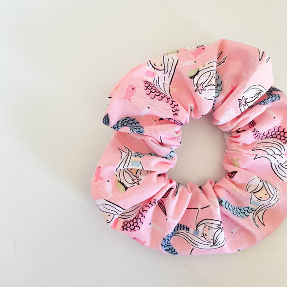 Pink Mermaid Scrunchie