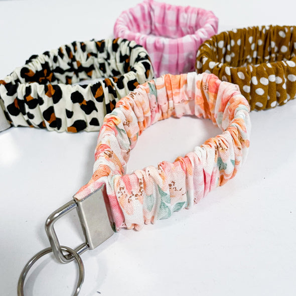 Scrunchie Wristlet Key Fob