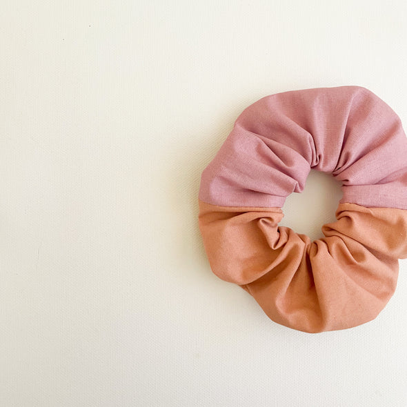 Blush/Terracotta Two Tone Scrunchie